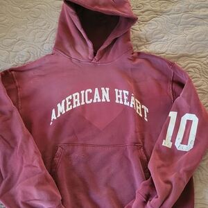American Heart Maroon Hoodie